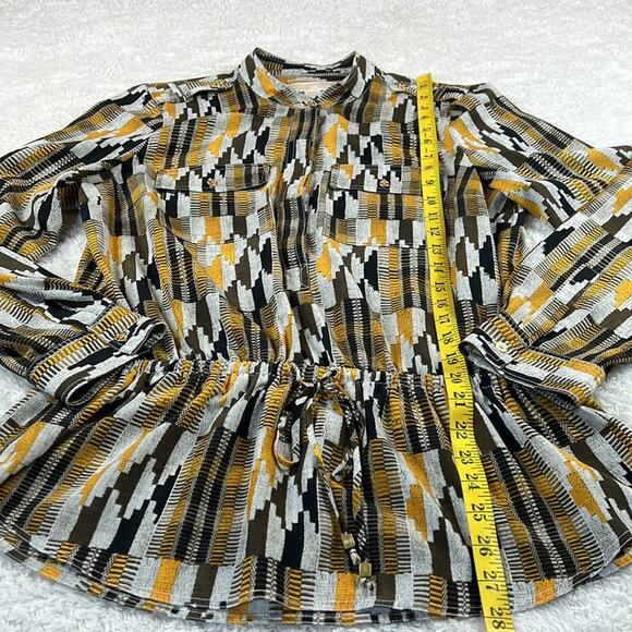 Michael Micheal Kors Patterned peplum blouse, size L - Picture 4 of 15